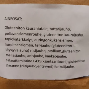 Muut Tuotteet | Maustesoppi Gluteeniton Saaristolaisleipä Jauhomix