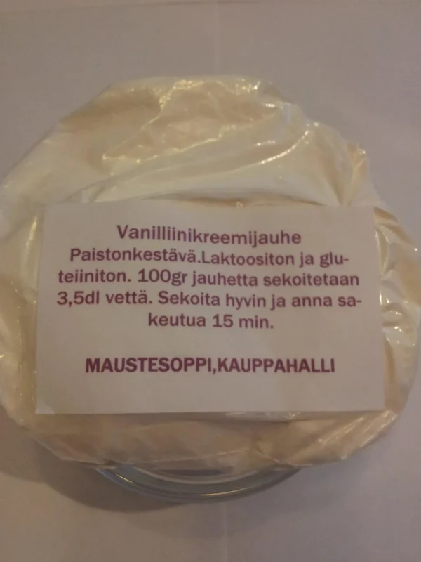 Leivontaan | Maustesoppi Vanilliinikreemijauhe